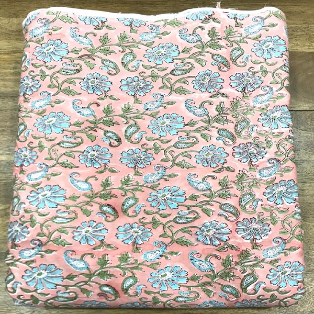 Jaal Block Hand Block Print Cotton Fabric