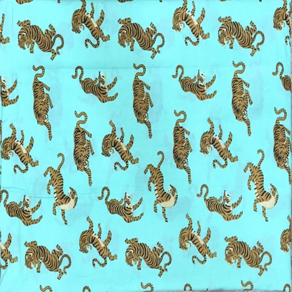 Latest New Tiger Print Cotton Fabric Sewing Fabric for Dress Making Quilting Fabric