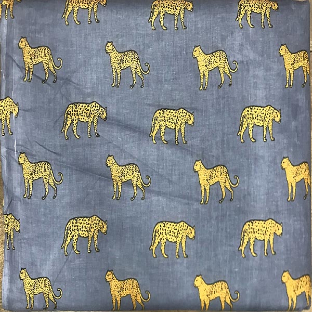 New Leopard Tiger Print Cotton Fabric Sewing Fabric for Dress Making Quilting Fabric