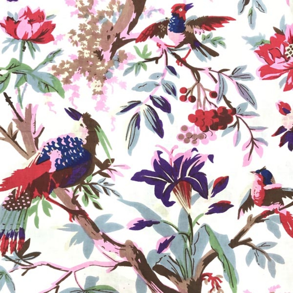 Latest Sparrow Birds Print Cotton Fabric Sewing Fabric for Dress Making Quilting Fabric
