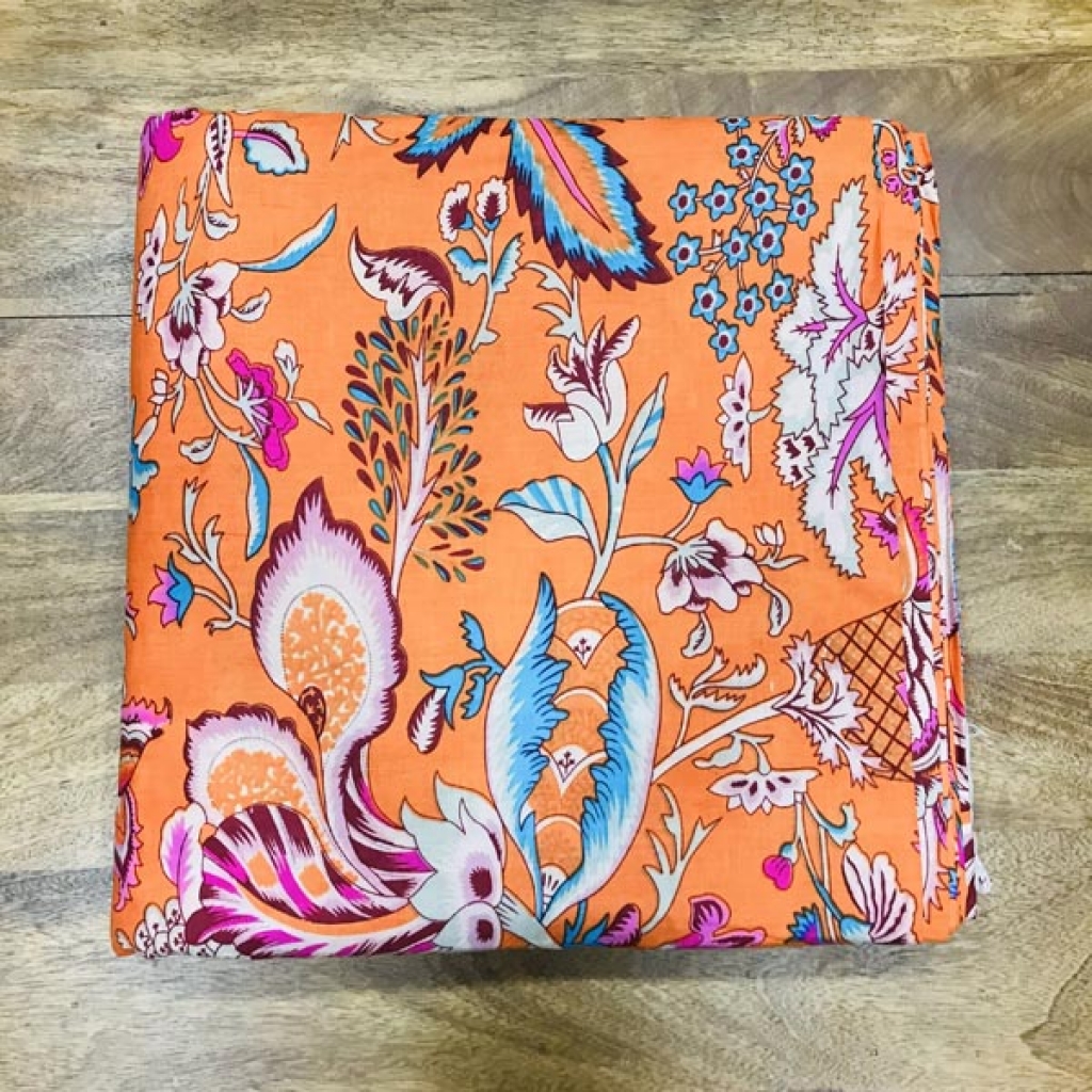 New Letast Big Floral Arrivel New Print Cotton Fabric Sewing Fabric for Dress Making Quilting Fabric