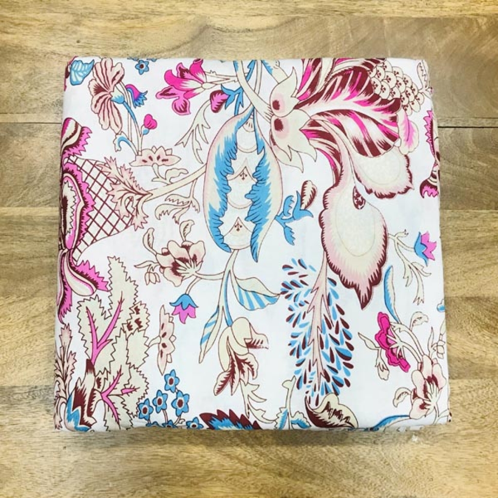 New Letast Big Floral Arrivel New Print Cotton Fabric Sewing Fabric for Dress Making Quilting Fabric