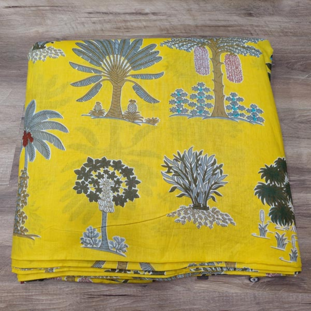 New Arrivel Palm Tree Jungle Big Floral Prints Cotton Fabric Sewing Fabric for Dress Making Quilting Fabric