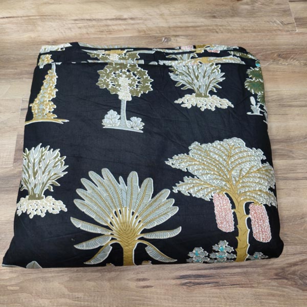 New Arrivel Palm Tree Jungle Big Floral Prints Cotton Fabric Sewing Fabric for Dress Making Quilting Fabric