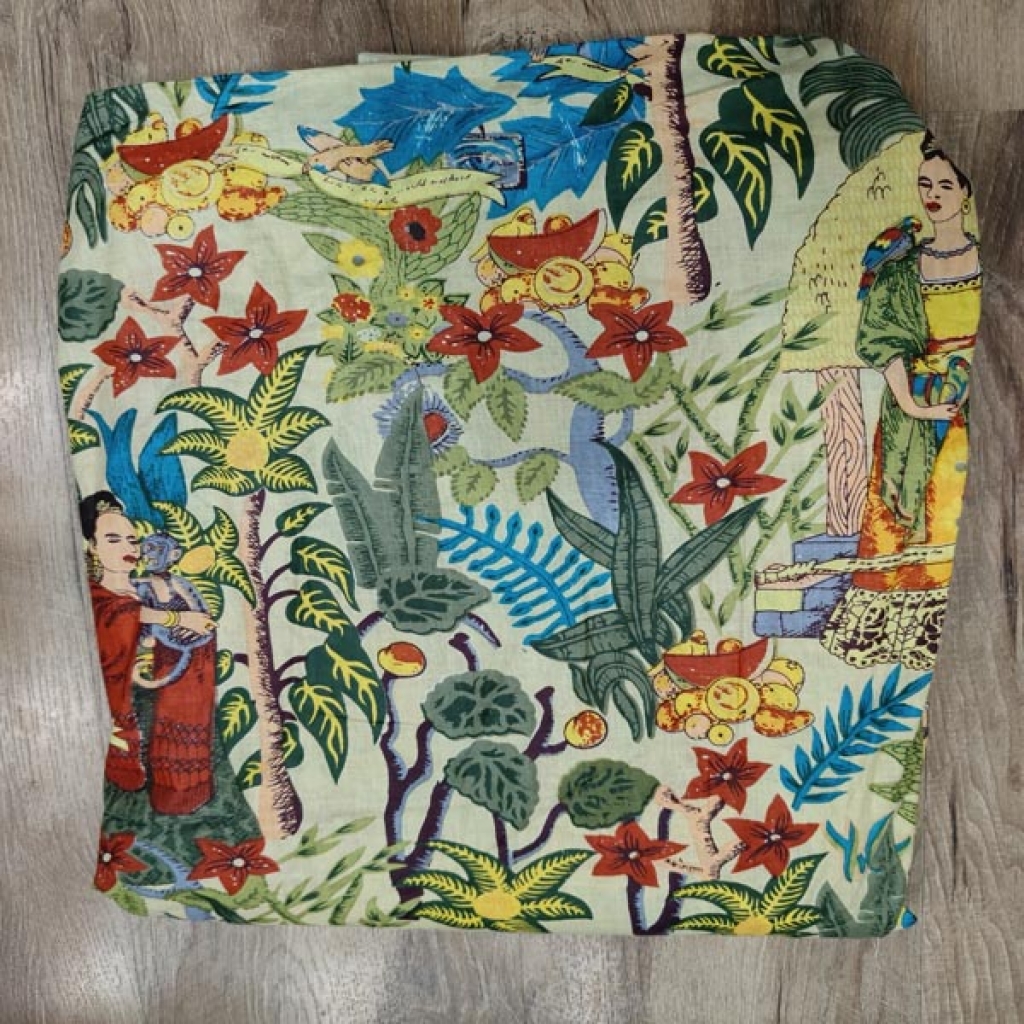 Faridabad New Jungle Print Cotton Fabric Sewing Fabric for Dress Making Quilting Fabric
