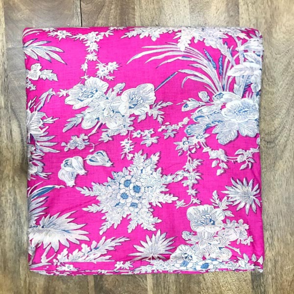 New Arrivel Doble process Big Floral Design Prints Cotton Fabric Sewing Fabric for Dress Making Quilting Fabric