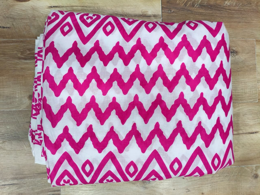 Cotton Screen Printed 60's Fabric