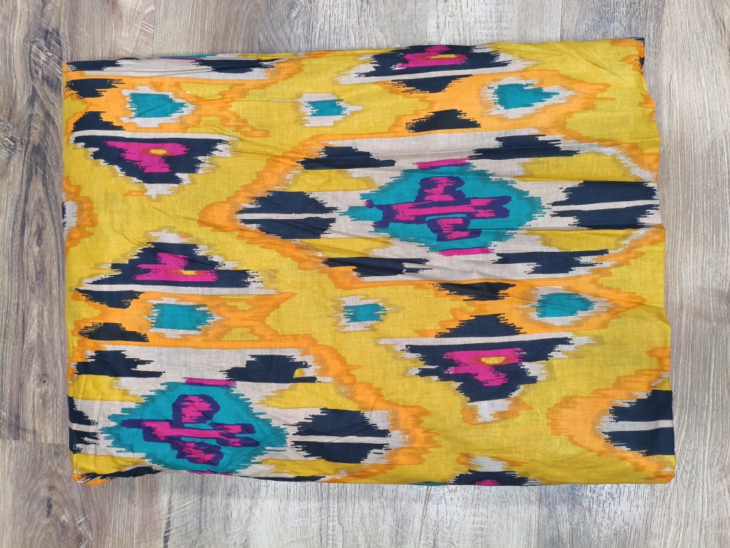 Screen print cotton fabric