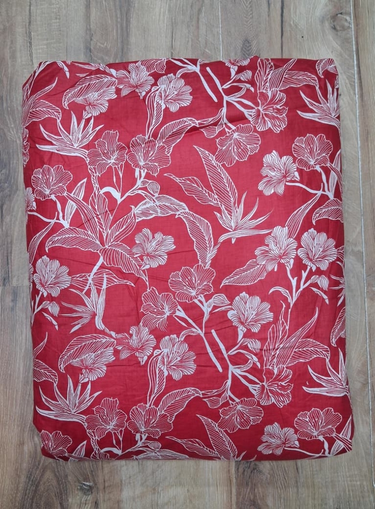 Cotton Screen Printed 60's Fabric