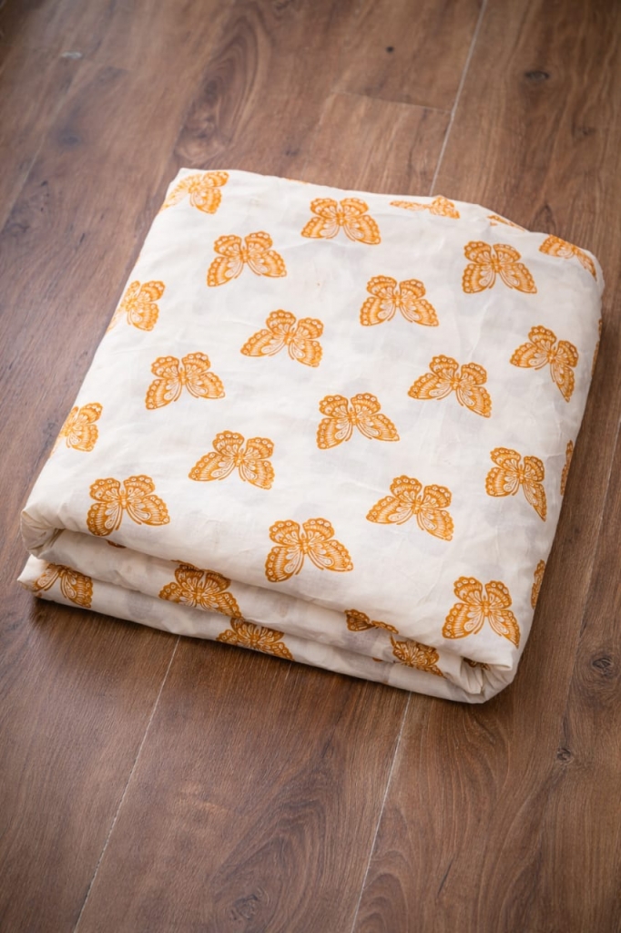 Cotton Cambric Screen  Printed Fabric With Animal Motif