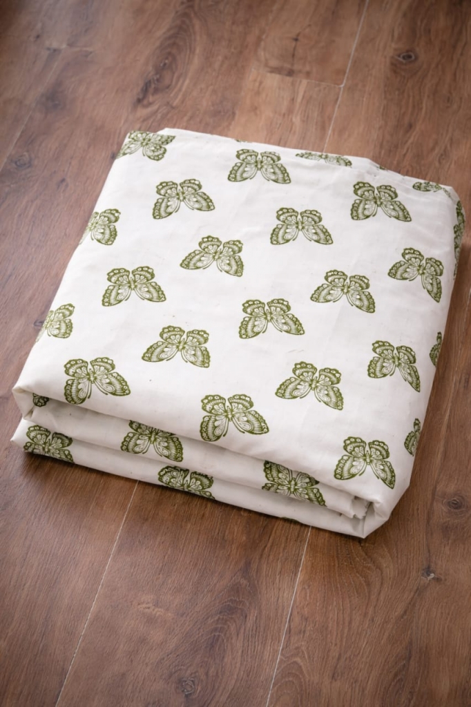 Cotton Cambric Screen  Printed Fabric With Animal Motif