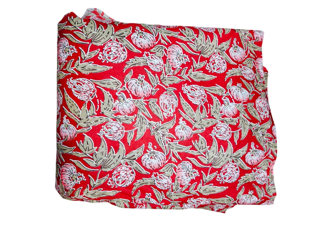 Screen Printed Cotton Cambric 60's Fabric