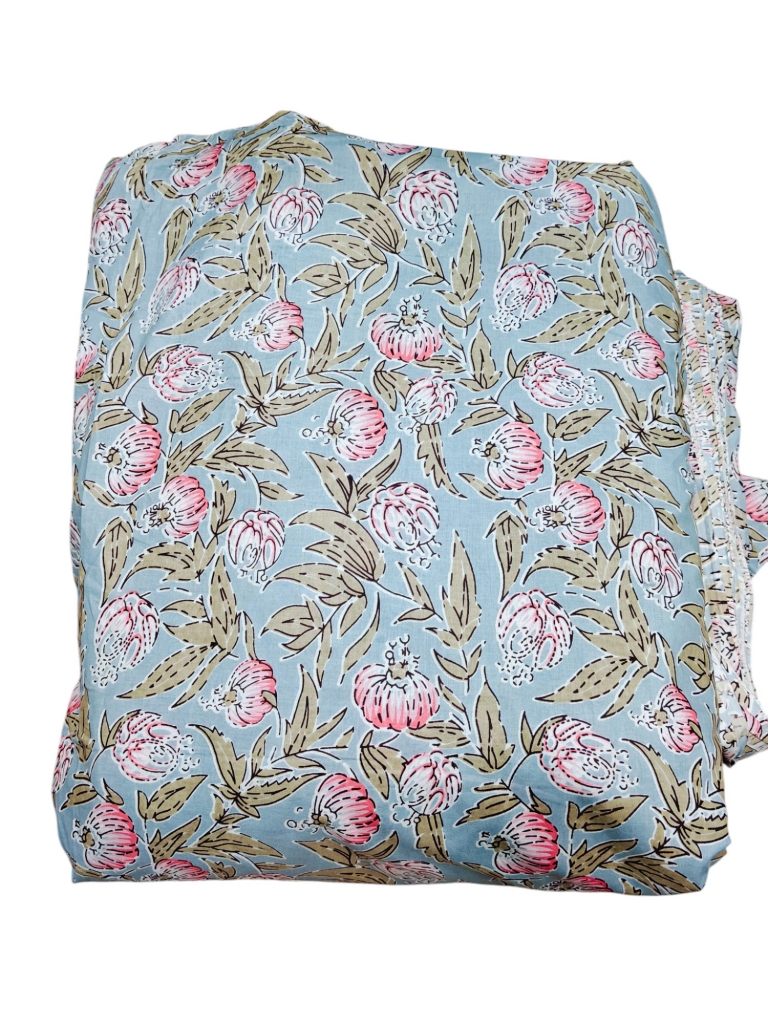 Screen Printed Cotton Cambric 60's Fabric